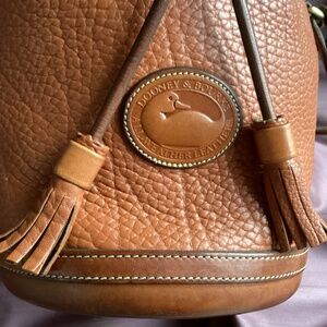 Authentic Vintage Mini Pebbled Leather Drawstring Bucket Crossbody Bag